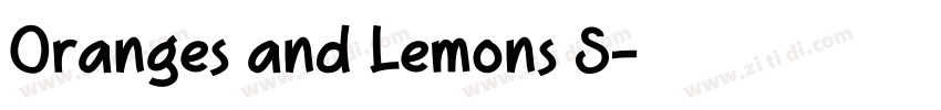 Oranges and Lemons S字体转换